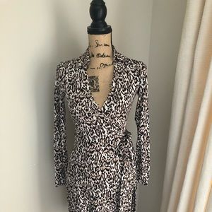 Leopard Diane Von Furstenberg wrap dress